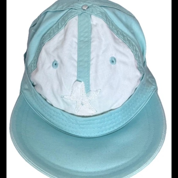Kate Lord Woodman’s Women’s Baseball Cap Hat Light Blue Starfish Adjustable - Picture 7 of 12